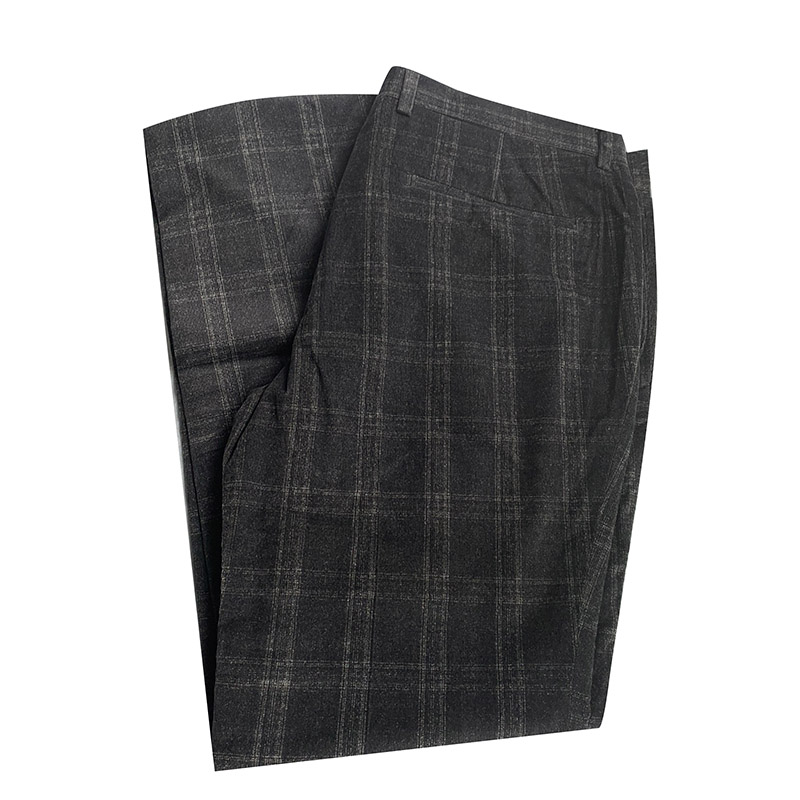 Marco Azzali 意大利进口面料深灰色休闲裤 P3108200