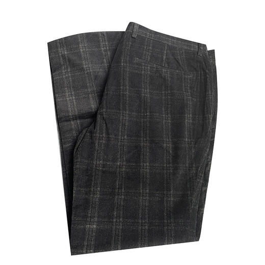 Marco Azzali 意大利进口面料深灰色休闲裤 P3108200 商品图0