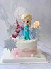 迪士尼 冰雪奇缘 艾莎ELSA场景E款（粉色系） 忌廉蛋糕（默认自提，收费配送请联系客服） 商品缩略图0