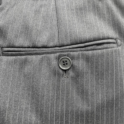 Marco Azzali 黑色竖条纹西裤 Q2904400 商品图1