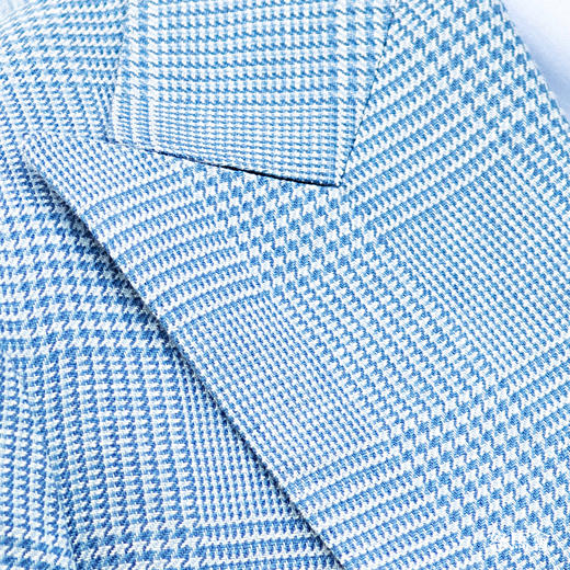 Baird McNutt 高克重爱尔兰亚麻蓝色亲王格全麻衬单西「2色可选」 商品图7