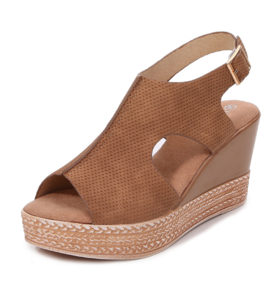 【服饰鞋包】厚底女鞋夏镂空鱼嘴坡跟凉鞋