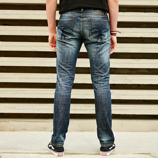 jasonwood坚持我的2017新款经典破洞直筒牛仔裤潮流宽松裤子171817298