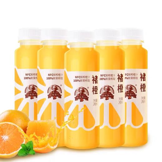 【 冷冻品发出不退改件】褚橙NFC鲜榨橙汁245ml*6瓶纯鲜果汁非浓缩还原夏日饮料无添加包邮 商品图0