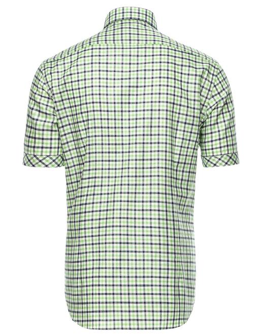 Marco Azzali 绿色格子短袖衬衫 C3451700 商品图1