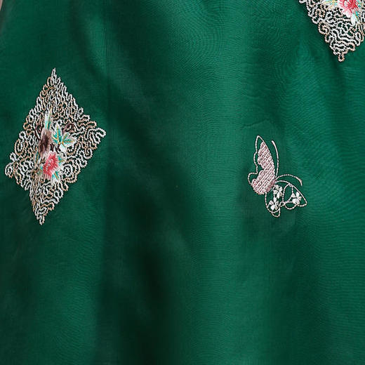 OG-99430中国风刺绣立领盘扣连衣裙 商品图3