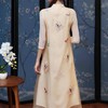 OG-99430中国风刺绣立领盘扣连衣裙 商品缩略图2