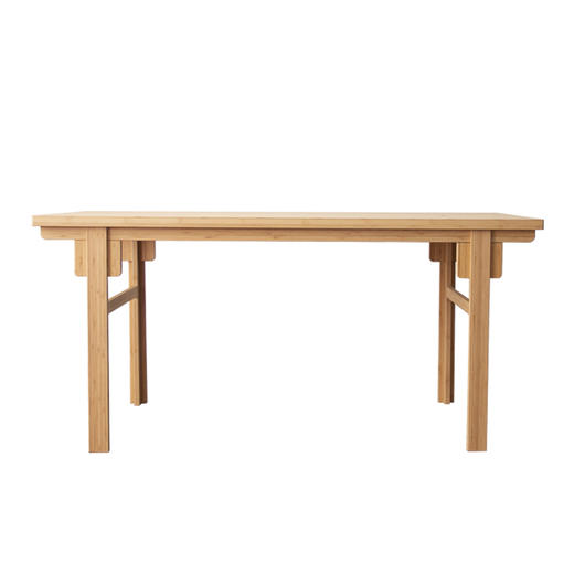 无想竹制书桌家用茶桌椅组合茶桌新中式榫卯结构禅意书法桌书画桌 商品图4