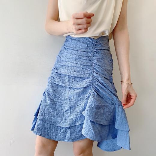 ur复古褶皱半身裙