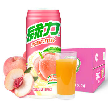 中国台湾 绿力水蜜桃汁490ml*24罐 商品图0