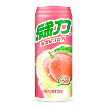 中国台湾 绿力水蜜桃汁490ml*24罐 商品图1