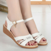 【服饰鞋包】*妈妈凉鞋女夏平底坡跟女式中年凉皮鞋舒适软底中老年大码 商品缩略图1