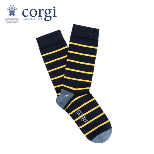 英国CORGI·儿童款轻棉条纹海军春夏时尚长筒高筒袜子 商品图1