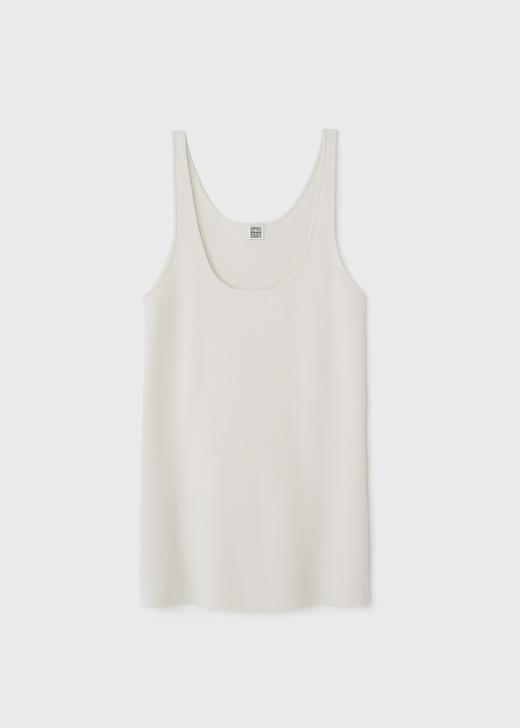 TOTEME URDA 白色/黑色/深棕色U型领背心 商品图7