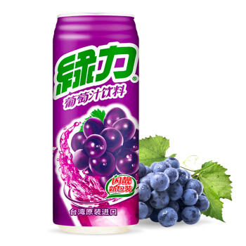 中国台湾 绿力葡萄汁490ml*24罐 商品图2