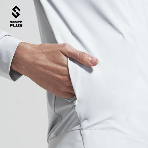 SANFO PLUS 50°灰轻量防晒透气运动跑步夹克 女 20089 商品图3