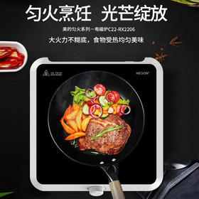 美的（Midea）家用电磁炉电池炉迷你小巧RX2206