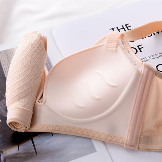 春夏薄杯大码内衣女无钢圈聚拢防走光性感蕾丝文胸ZXH 商品图3