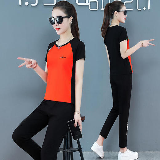SP-1198077韩版时尚气质显瘦运动装两件套 商品图1