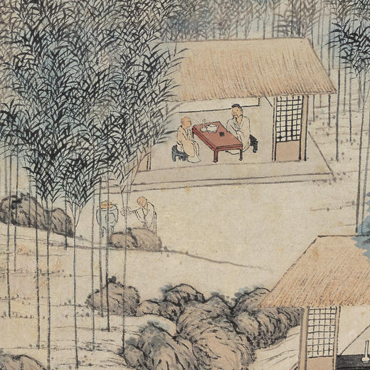 竹炉山房图轴 复制画 纸本 商品图0