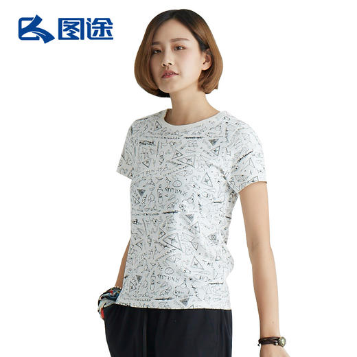 Senselead森力/女式圆领短袖T恤 SS171046 商品图0