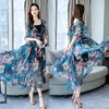 WZNH-NJL1911夏季中长款优雅舒适简约时尚潮流两件套裙 商品缩略图0