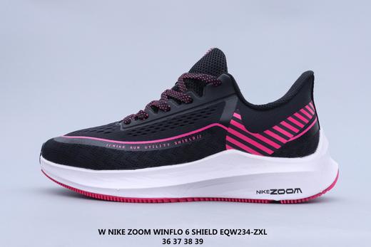 Nike/耐克ZOOM WINFLO 6 SHIELD 2020新款休闲跑步鞋黑色粉红紫色 商品图2