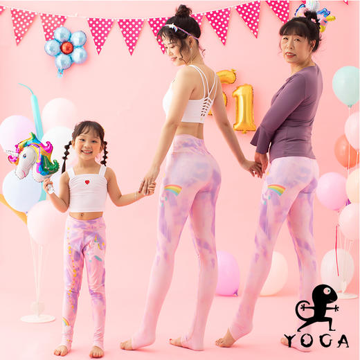 壁虎瑜伽《旋转木马》经典爆款 紧身瑜伽健身速干踩脚裤 （可定制） （标准码） 商品图3