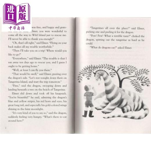 【中商原版】我爸爸的小飞龙三部曲 阿默和小飞龙 My Father Dragon 纽伯瑞儿童小初文学章节小说 英语阅读 英文原版 7-12岁 商品图2