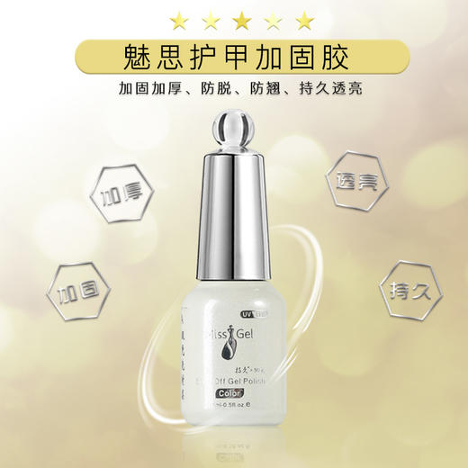 魅思（索芙娜） 白瓶加固胶  护甲加固胶15ml 商品图1
