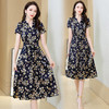 上海旗袍厂ASE-2281   真丝印花连衣裙 商品缩略图0