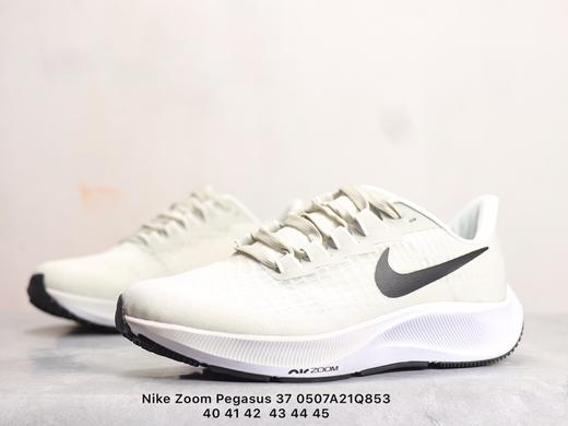 耐克 Nike Zoom Pegasus 37 登月37代 针眼网纱透气缓震疾速跑鞋白深灰白黄白绿黑绿白银深灰浅蓝黑蓝黑白 商品图8