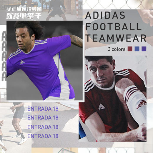 【119元2件】ADIDAS ENTRADA 18 JSY 男子运动短袖CD8374 商品图1