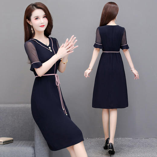 MQ-KME2033夏新款女神范气质显瘦纺连衣裙YY 商品图2