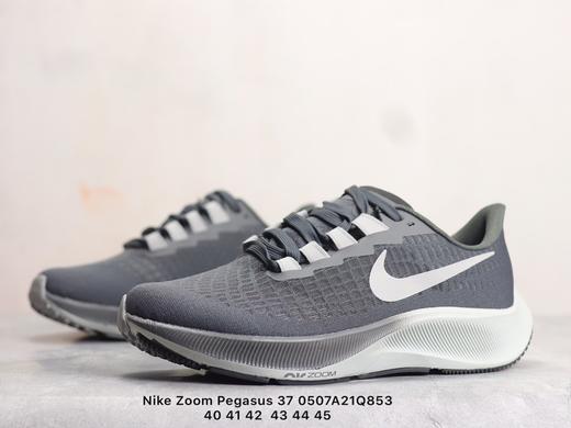 耐克 Nike Zoom Pegasus 37 登月37代 针眼网纱透气缓震疾速跑鞋白深灰白黄白绿黑绿白银深灰浅蓝黑蓝黑白 商品图7