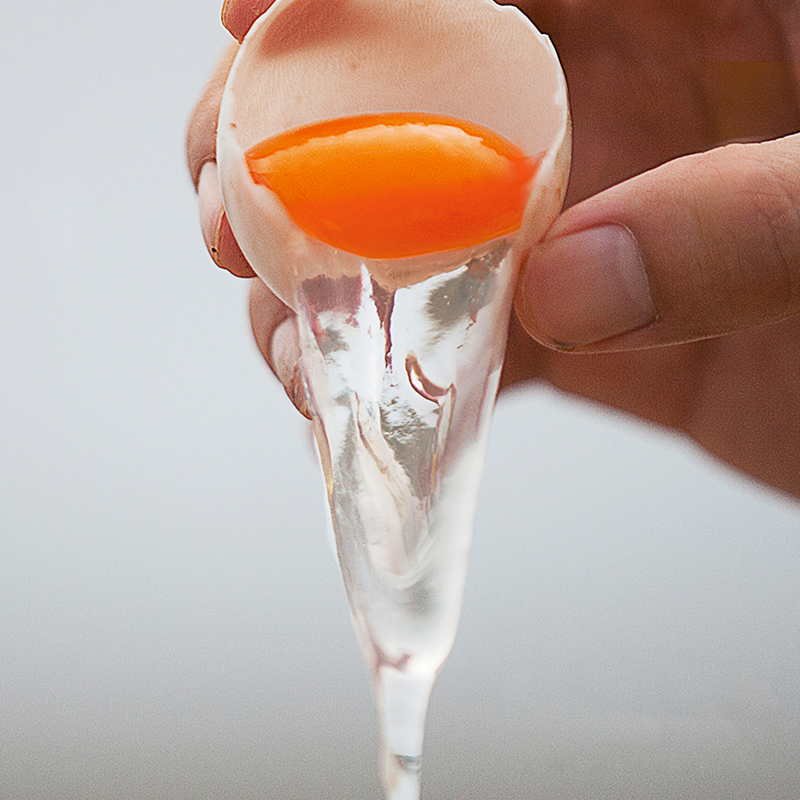 北海·鲜海鸭蛋 蛋白澄清粘稠，蛋黄不易破有韧性，新鲜有营养