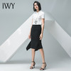 IWY/白色短袖衬衫黑色半裙套装B10236+S10243 商品缩略图11
