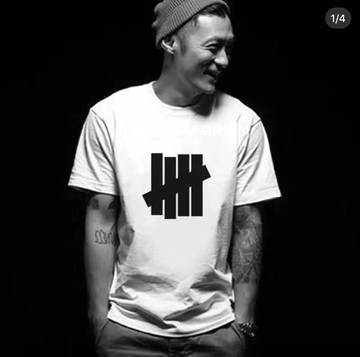 undefeated潮牌五道杠t恤偏长款长度70573