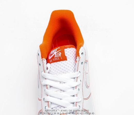 耐克Nike Air Force 1 Low"Rucker Park"空军一号经典低帮百搭休闲运动板鞋“皮白橙” 商品图6