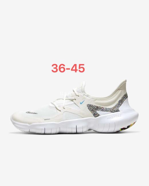 Nike Free 5耐克新款赤足男子 女子轻便透气运动跑步鞋白粉 白红 灰紫 黄 黑 浅灰 浅紫 商品图4