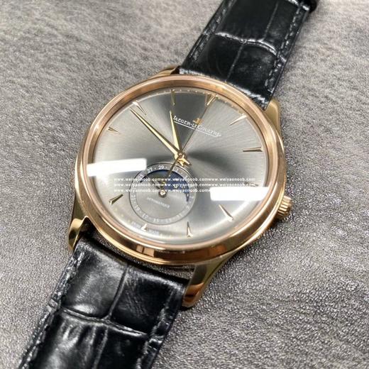 积家月相大师系列！真正的一体机芯！全自动机械机芯！告别以往的用9015机芯改的，声音大，单向上发条，售后多的问题！强的副本YL出品！蓝宝石玻璃，银灰色日晖纹表盘，阴阳磨砂指针，真月相功能！出货实拍 商品图6