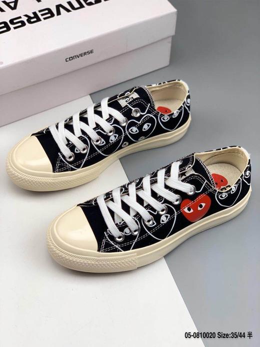 🔥CDG Play x Converse 1970s 官方2020新配色发售 PU蓝底 匡威川久保玲 Play爱心联名帆布鞋。 商品图0
