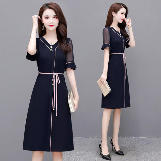 MQ-KME2033夏新款女神范气质显瘦纺连衣裙YY 商品图1