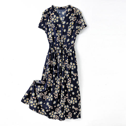 上海旗袍厂ASE-2281   真丝印花连衣裙 商品图4