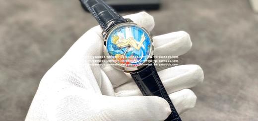 新款巨献 雅典鎏金经典系列！ 雅典有一款让人过目不忘的腕表，是一款限量腕表，可作为收藏佳品.运用十枚为基础，用现代女孩与美人鱼、鲨鱼三者的故事展开主题. 【字面】经过反复试版, 面盘颜色位置与原 商品图9