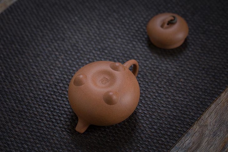 茶香记三足瓢饮壶紫砂壶仿古器型玉成窑文人紫砂摹古瓢瓜器型永砂出品