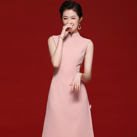 OYCP-20088国潮中国风新款轻熟气质新式改良版旗袍连衣裙 商品图0