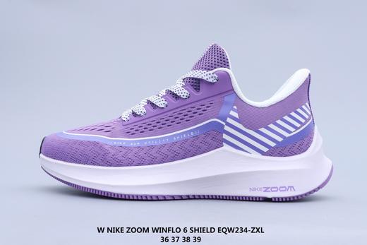 Nike/耐克ZOOM WINFLO 6 SHIELD 2020新款休闲跑步鞋黑色粉红紫色 商品图0