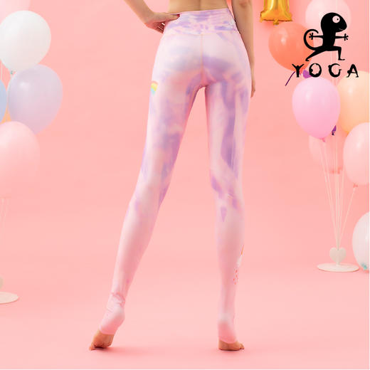 壁虎瑜伽《旋转木马》经典爆款 紧身瑜伽健身速干踩脚裤 （可定制） （标准码） 商品图0