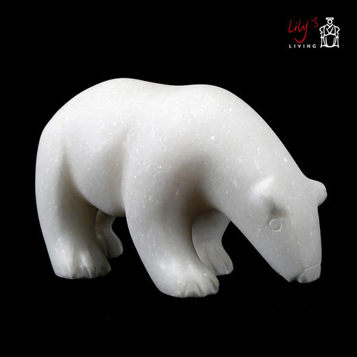 汉白玉北极熊 商品图2